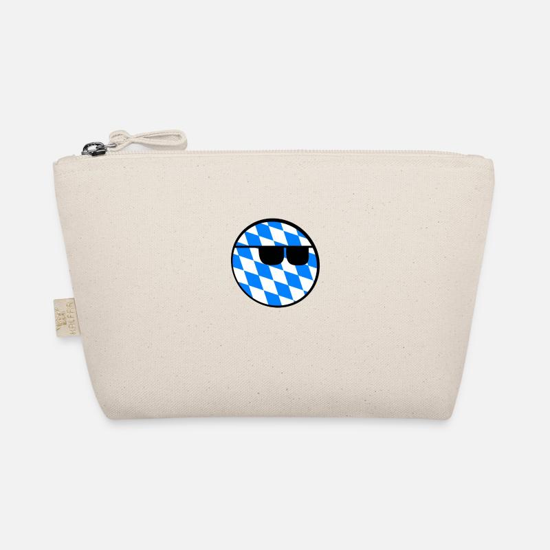 Bayrischer Emoji mit cooler Sonnenbrille - Bio-Täschchen - Natur