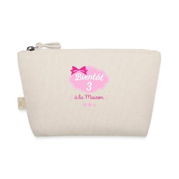 Annonce grossesse originale, bientôt 3 à la maison - Trousse biologique - nature - Devant