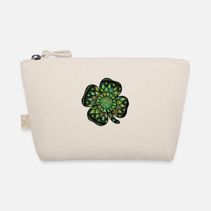 St. Patricks Day Kleeblatt Mandala Bio-Täschchen
