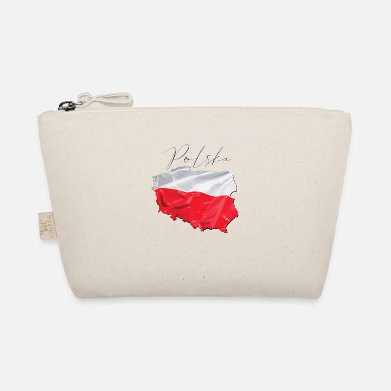 Poland Flag in Poland Map PL Organic Pouch