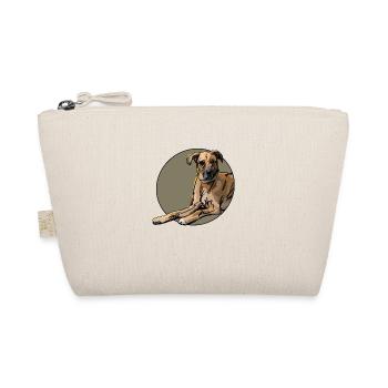 Irischer Wolfshund Mischling HundLieblingshund - Bio-Täschchen - Natur - Vorne