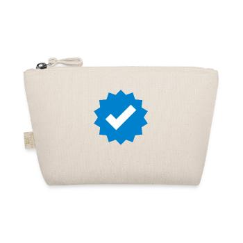 verified check social media creator - Bio-Täschchen - Natur - Vorne