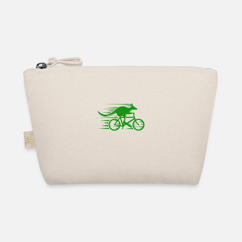 Australien Känguru Radfahrer Radfahren Geschenk Bio-Täschchen