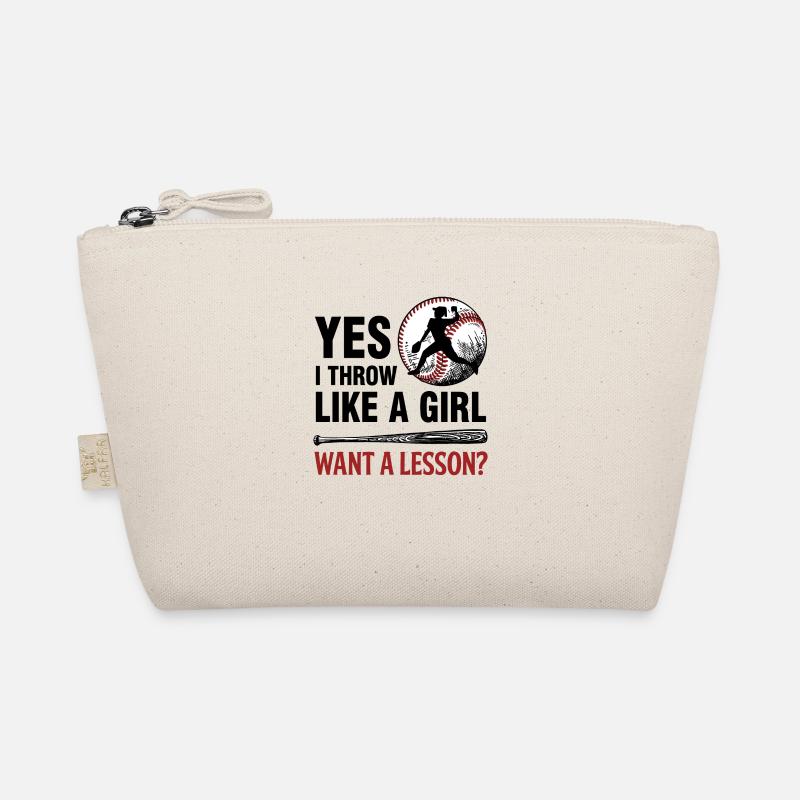 Baseball Woman Pitcher Gift Organic Pouch