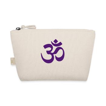 om zeichen chakra mantra liebe energie lila - Bio-Täschchen - Natur - Vorne