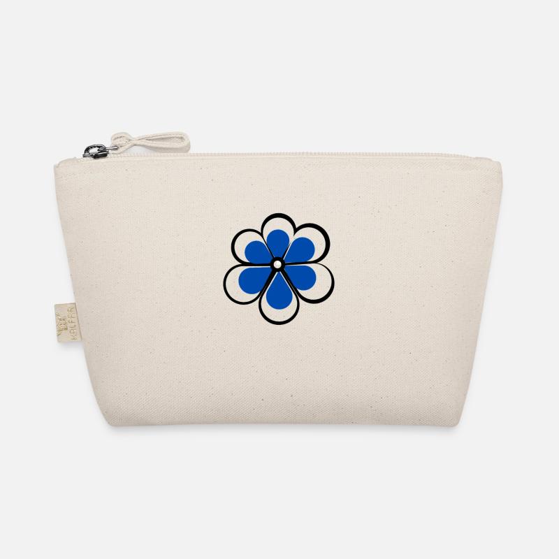 Blue flower Organic Pouch