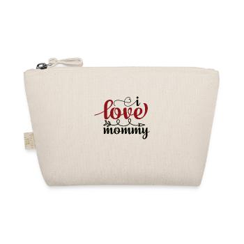 Ich liebe Mama - Bio-Täschchen - Natur - Vorne