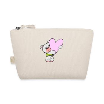 Ours avec cœur - Trousse biologique - nature - Devant