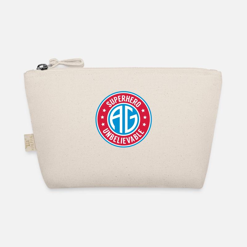 Super heroes initial AG Organic Pouch