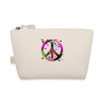 World Peace, Peace, Peace Symbol, Peace Sign, - Organic Pouch - nature - Front