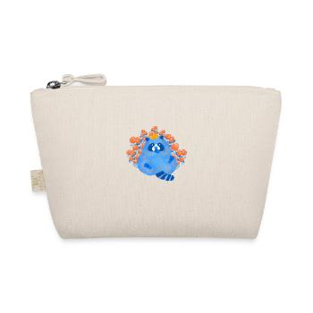 blue racoon - Organic Pouch - nature - Front