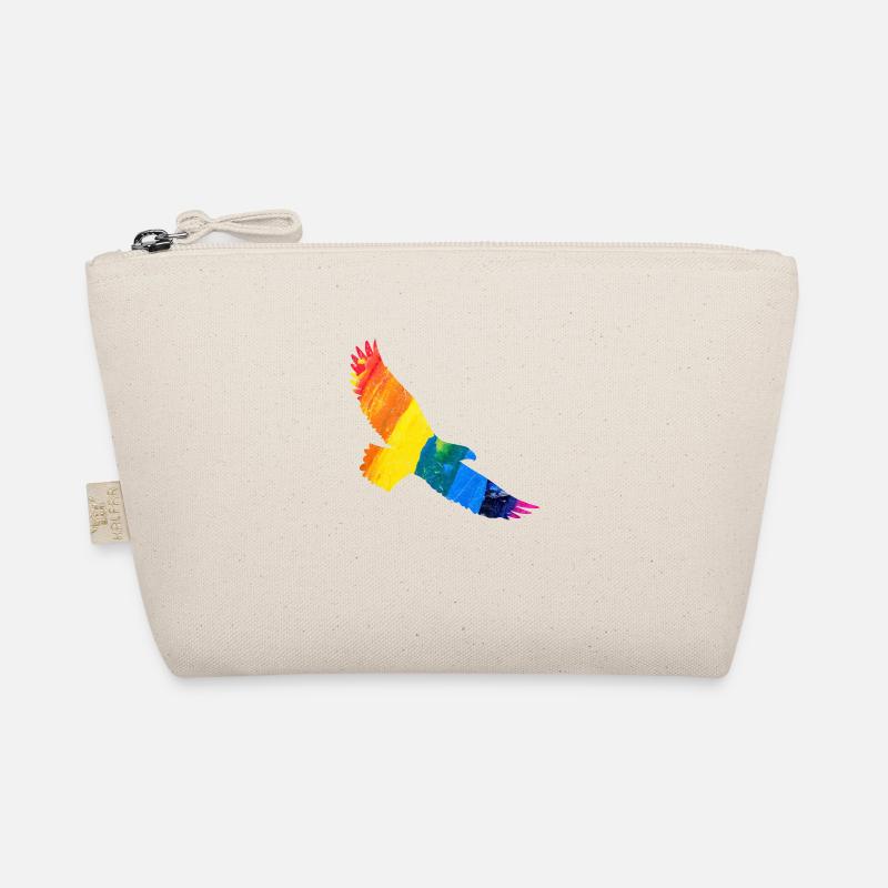 Regenbogen Adler Geschenkidee Bio-Täschchen