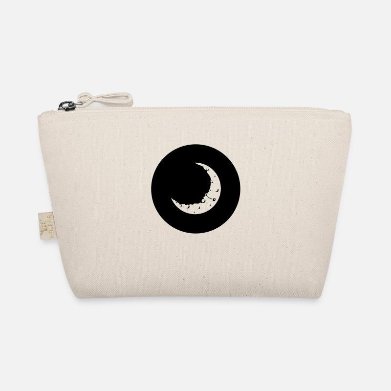 Night Sickle Moon Face Organic Pouch