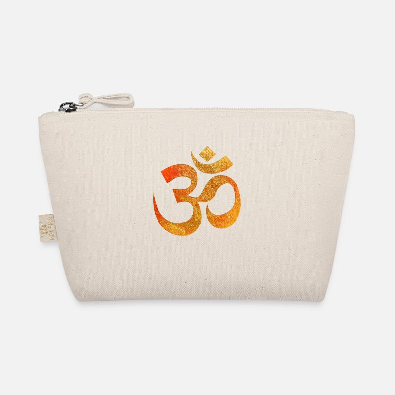 OM gold orange - Bio-Täschchen - Natur
