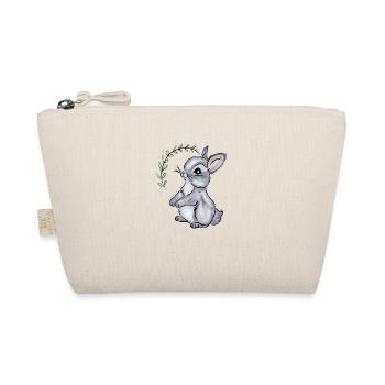 Baby Rabbit Illustration Watercolor - Organic Pouch - nature - Front