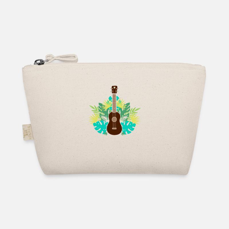 Musiker Geschenk Ukulele Hawaii - Bio-Täschchen - Natur