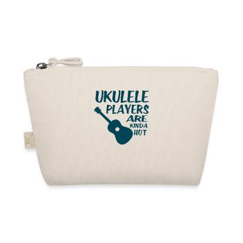 Ukulele players gift musician Hawaii - Organic Pouch - nature - Front