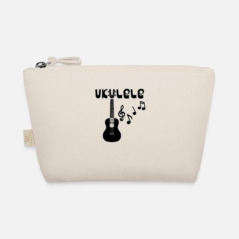 Ukulele Musiker Geschenk Hawaii - Bio-Täschchen - Natur