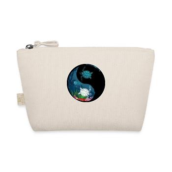 Turtle Ying Yan Nature Lover Gift - Organic Pouch - nature - Front