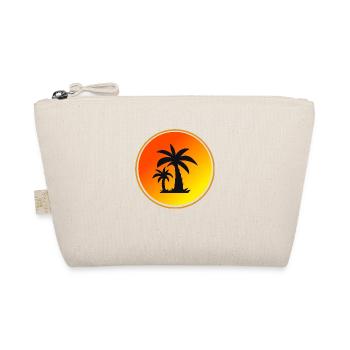Palm Circle Orange Sun - Organic Pouch - nature - Front
