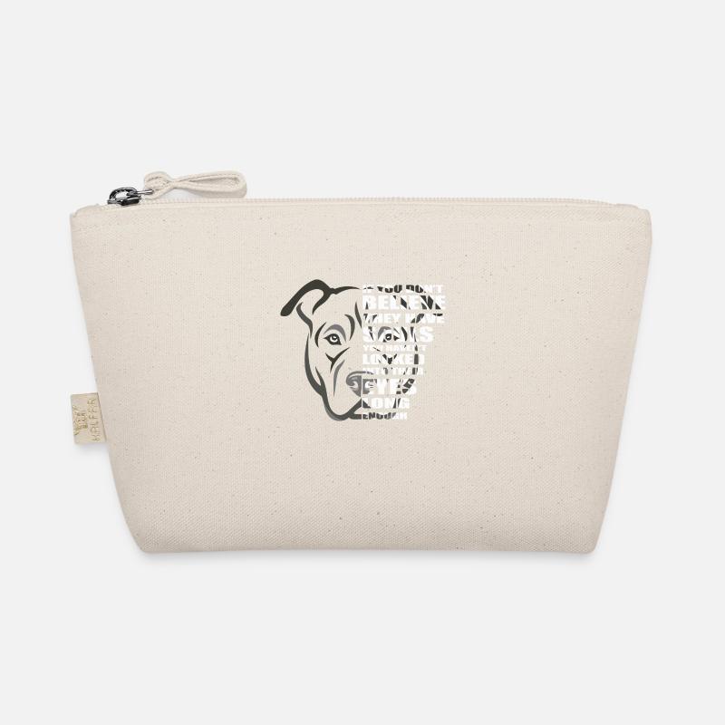 B Seele Pitbull Hund Liebhaber - Bio-Täschchen - Natur