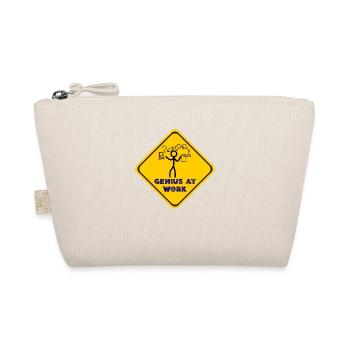 The genius dominates the Caos - Organic Pouch - nature - Front
