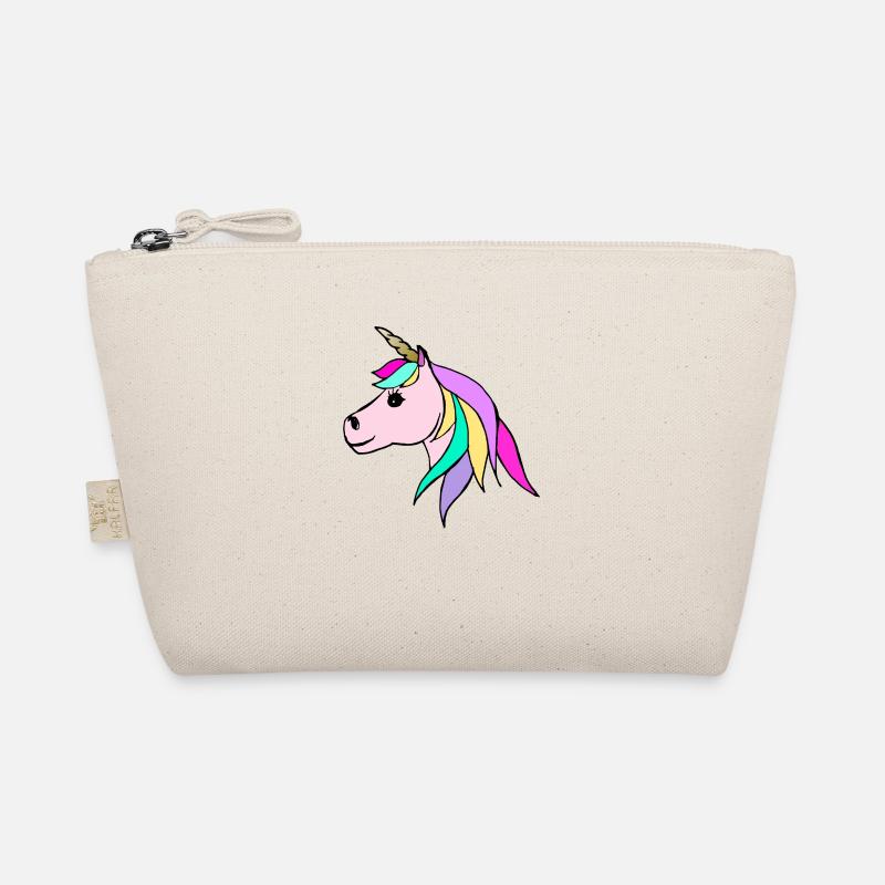 einhorn - unicorn - Bio-Täschchen - Natur