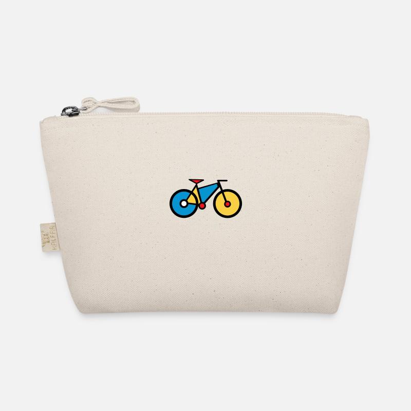 Mondrian Art Bicycle Cycling Math Gift Idea Organic Pouch