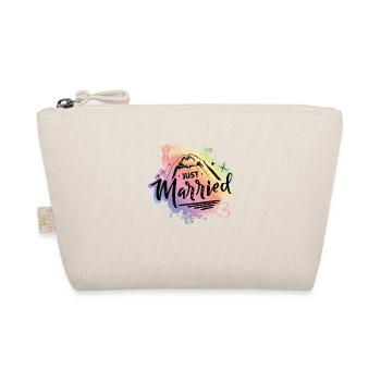 Just Married Love - Organic Pouch - nature - Front