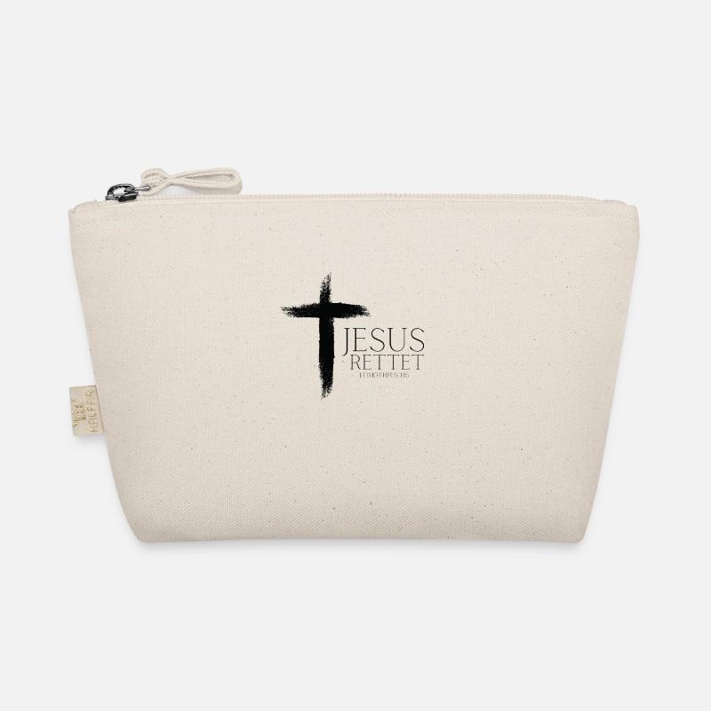 Jesus Rettet - Bio-Täschchen - Natur