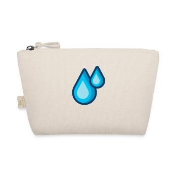 Wassertropfen - Bio-Täschchen - Natur - Vorne