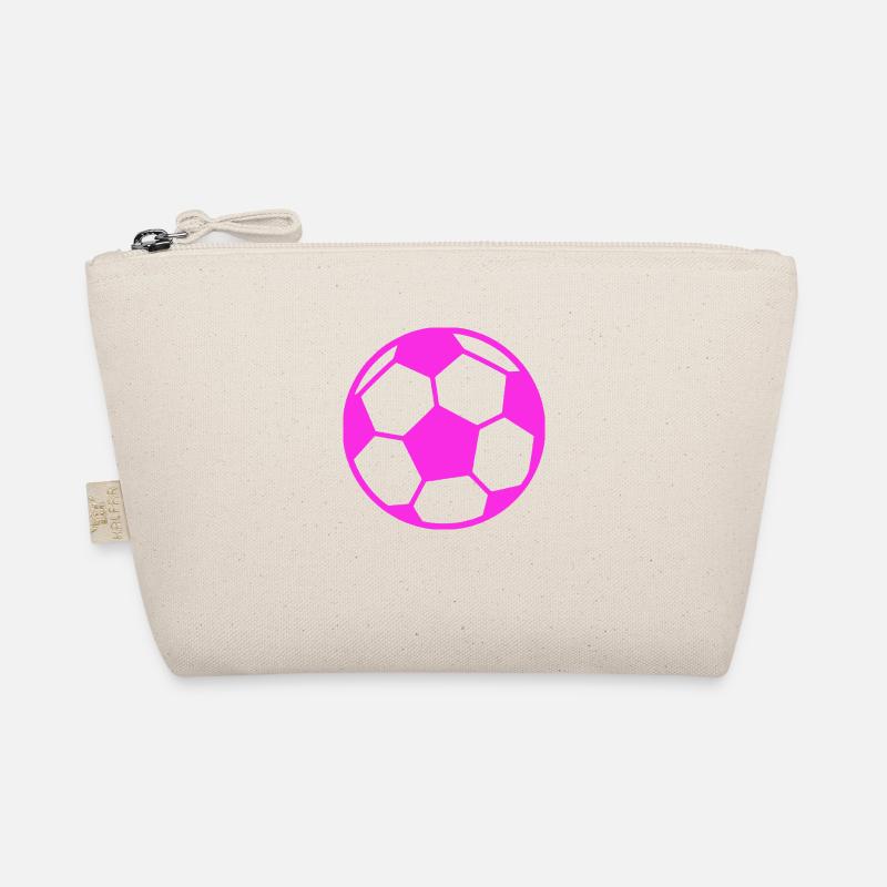Fussball pink Bio-Täschchen