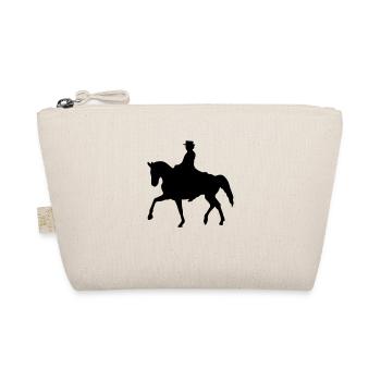 Pferd Reiten Reiten Schatten - Bio-Täschchen - Natur - Vorne