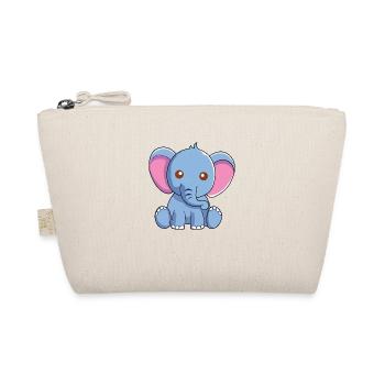 Little baby elephant animal love - Organic Pouch - nature - Front