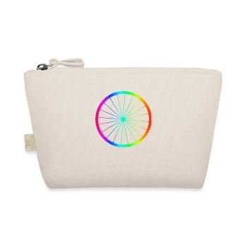 Fahrrad Regenbogen Felge - Bio-Täschchen - Natur - Vorne