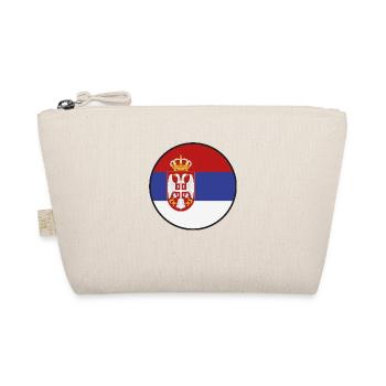 Serbia Flag Srbija Serbian Colors Yugoslavia - Organic Pouch - nature - Front