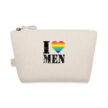 I love Men LGBTQ Pride Month Gay Lesbian - Trousse biologique - nature - Devant