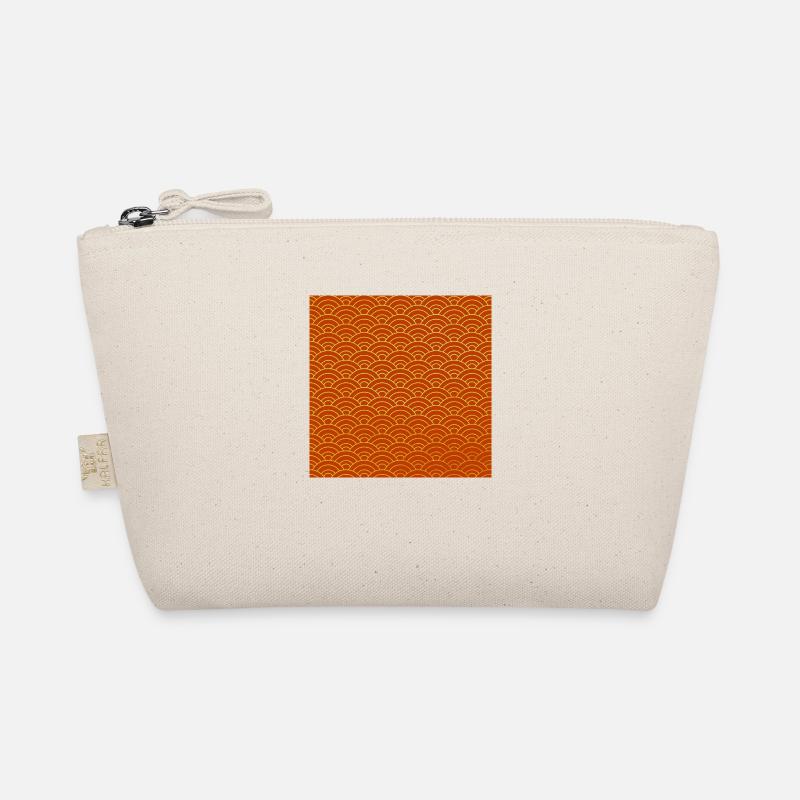 Japanese Wave Pattern Organic Pouch