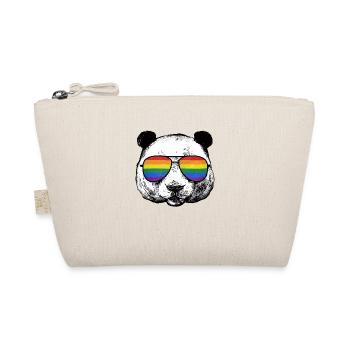 LGBT Panda Rainbow Flag LGBTQ Gay Pride - Organic Pouch - nature - Front