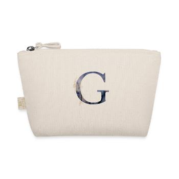 Personalisierbar Monogramm Watercolour Floral G - Bio-Täschchen - Natur - Vorne