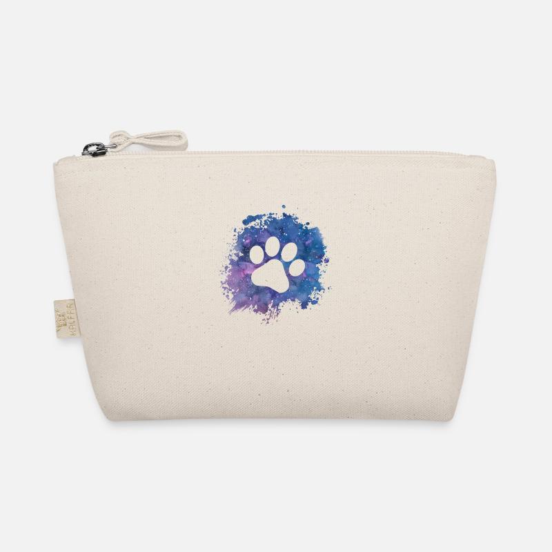 Pfotenabdruck Hundepfote Galaxy Hundebesitzer - Bio-Täschchen - Natur