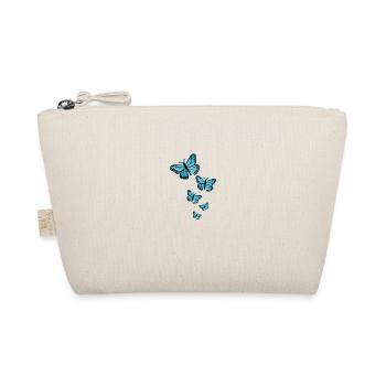 Schmetterling Blau Monarch Schmetterlinge Tattoo - Bio-Täschchen - Natur - Vorne