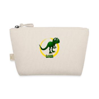 Kleiner T-Rex | Name: Luca | Dino - Bio-Täschchen - Natur - Vorne