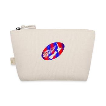 Rugby Aotearoa Neuseeland Silberfarn-Geschenkidee - Bio-Täschchen - Natur - Vorne