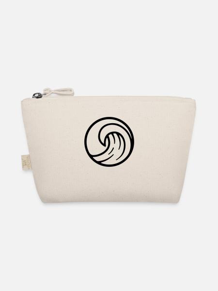 wave sea surfing surfer surfing - Organic Pouch - nature - Front