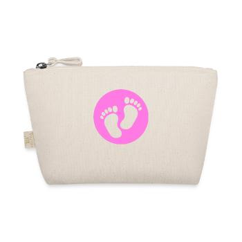 Bébé pieds pieds rose rose - Trousse biologique - nature - Devant