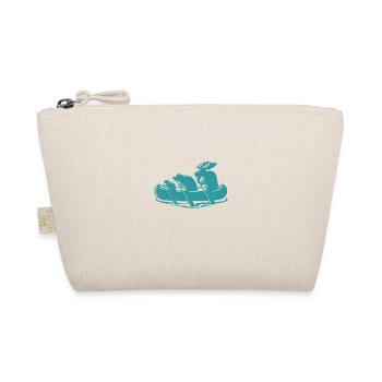 Canoe Beaver Bear Moose Canoeing Canada Gift Idea - Organic Pouch - nature - Front