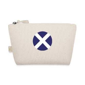 Scotland Flag Round Target - Bio-Täschchen - Natur - Vorne