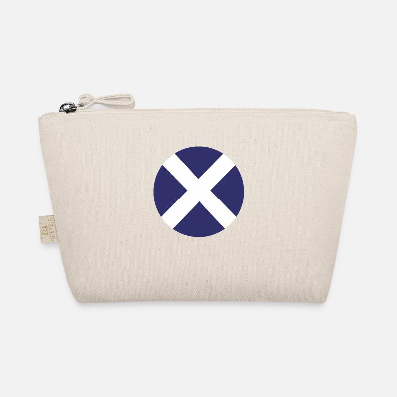 Scotland Flag Round Target - Bio-Täschchen - Natur