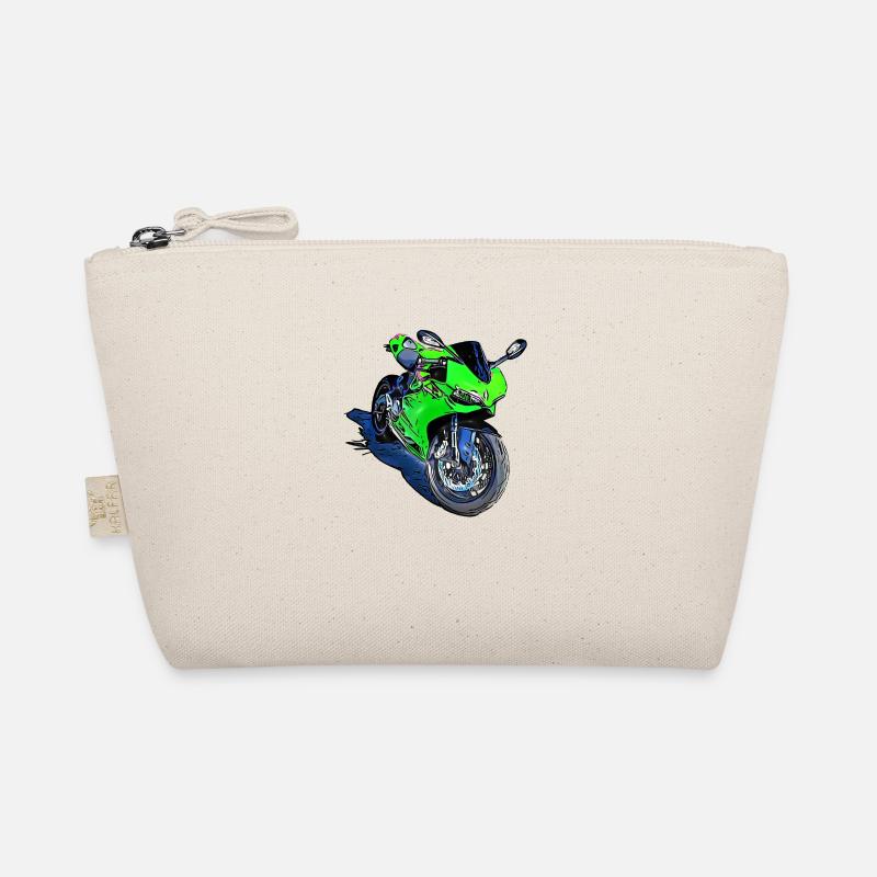 Sport Motorcycle Green Organic Pouch